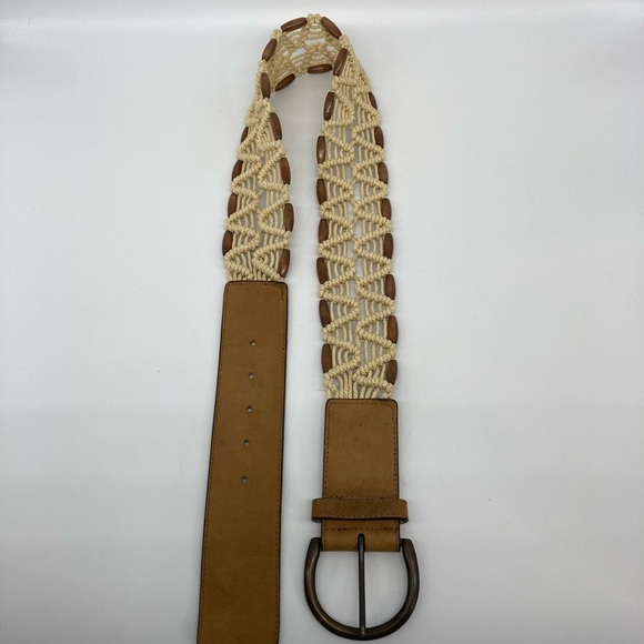 Tommy Bahama Leather and Macrame Belt - Picture 4 of 6